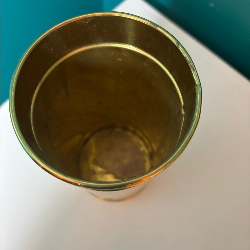 Bristol Brass & Copper Inc Solid Brass Cylinder Vase Made in USA
